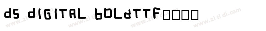 DS Digital Boldttf字体转换